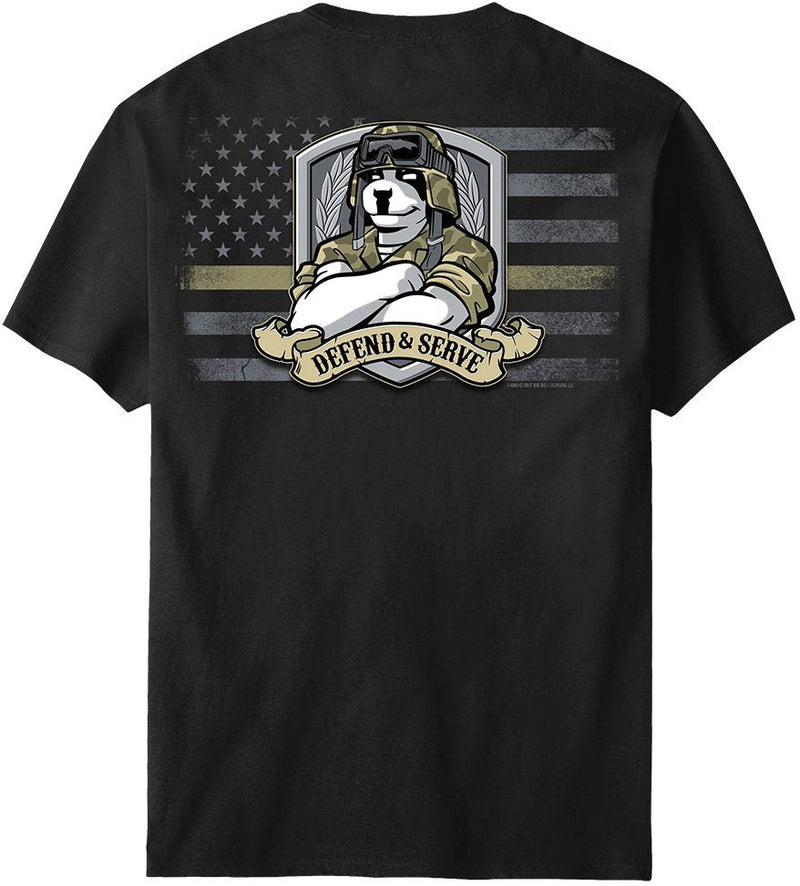 Defend and Serve Military T-Shirt