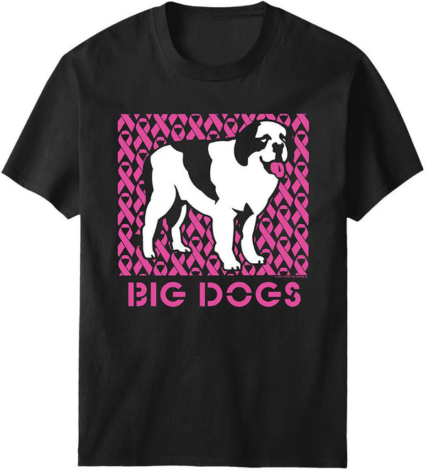 Pink Ribbon Standing Dog