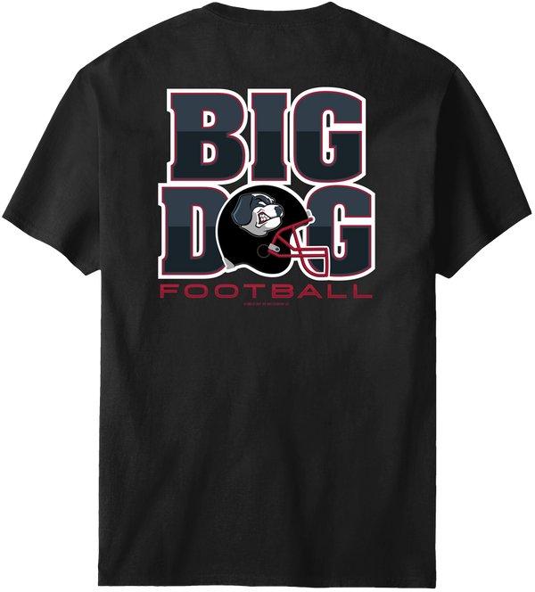 Big Dog Football Helmet T-Shirt