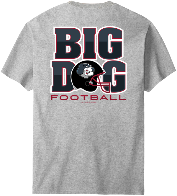 Big Dog Football Helmet T-Shirt