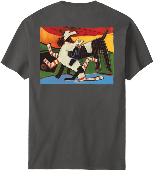 Pawcasso Black White Dog T-Shirt