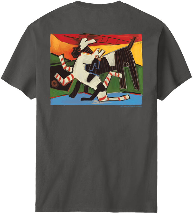 Pawcasso Black White Dog T-Shirt