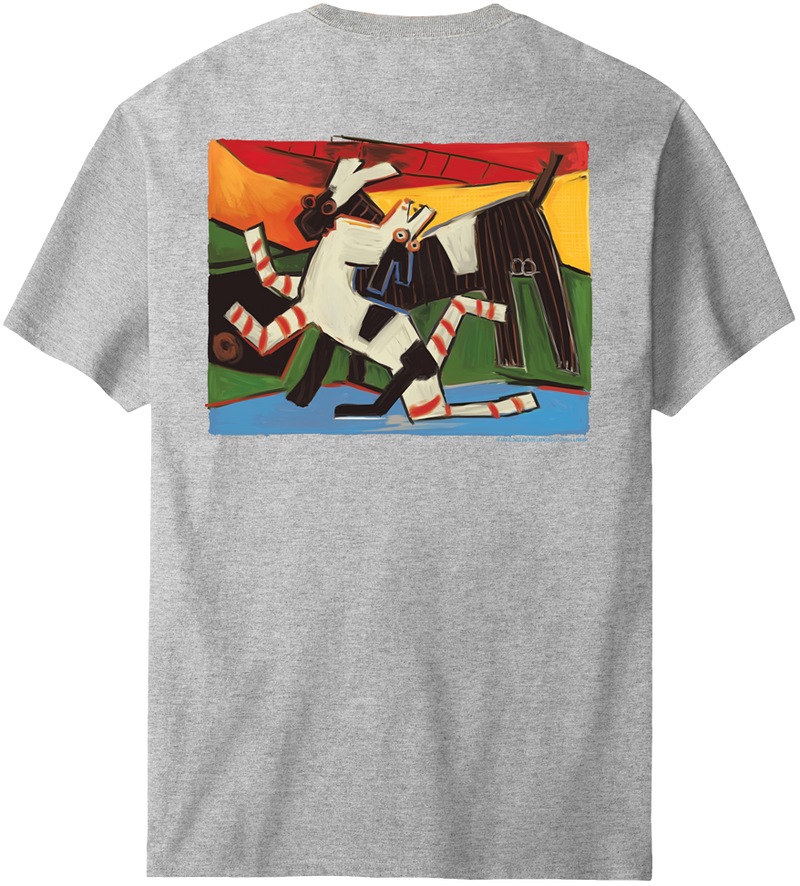Pawcasso Black White Dog T-Shirt