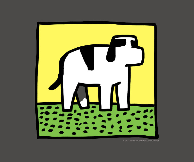 Hair-ing Dog On Lawn T-Shirt