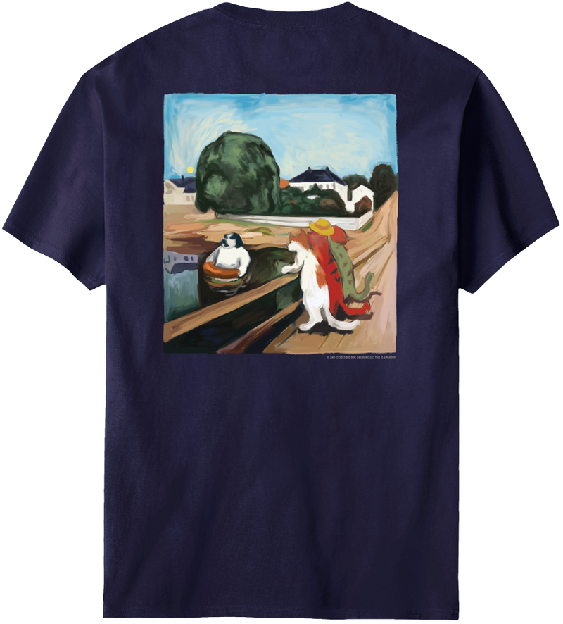 Munch Dog In Inner Tube T-Shirt