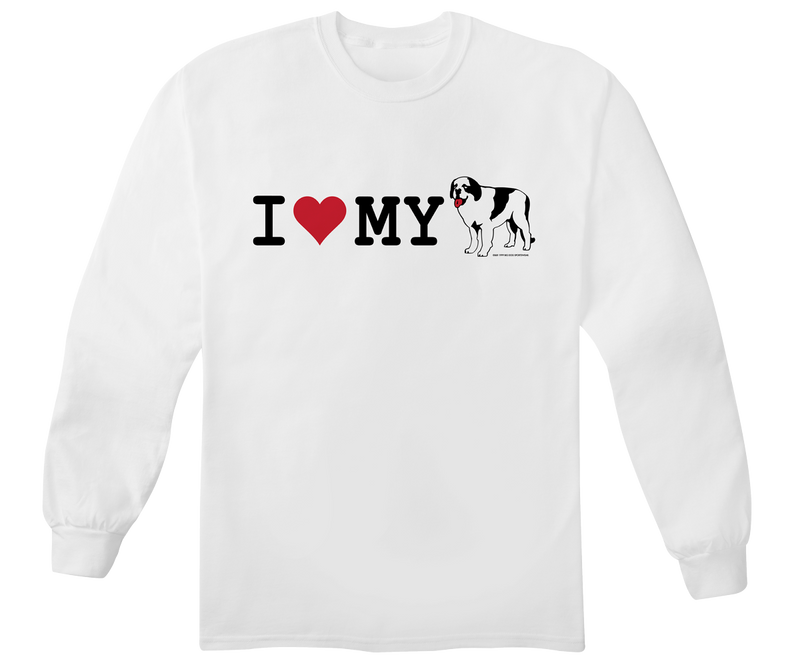 I Heart My Big Dog Long Sleeve T-shirt