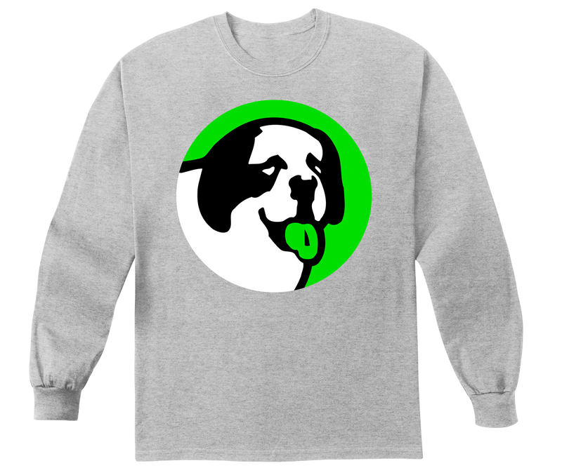 Circle Logo Neon Green Long Sleeve T-shirt