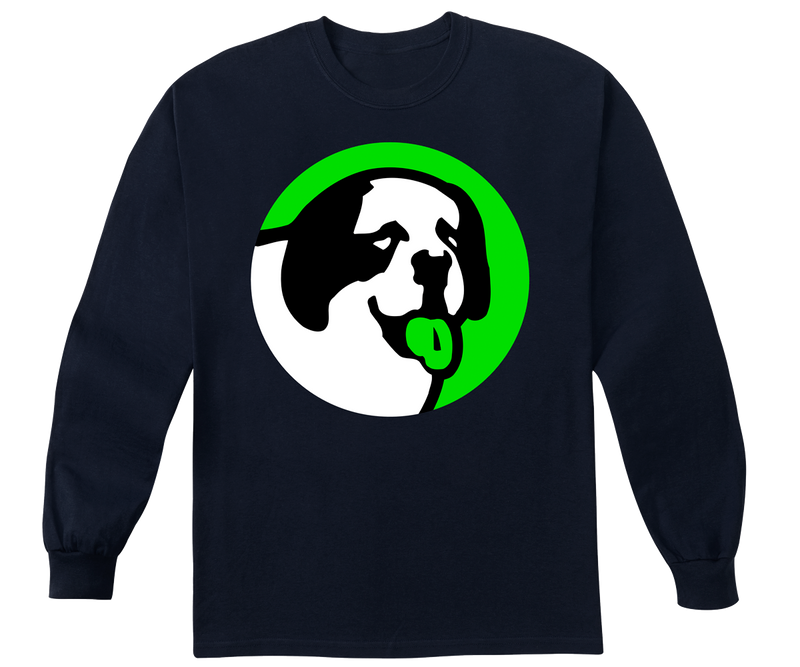 Circle Logo Neon Green Long Sleeve T-shirt
