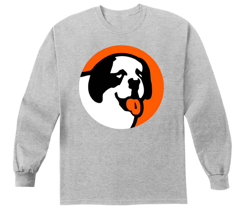 Circle Logo Neon Orange Long Sleeve T-shirt