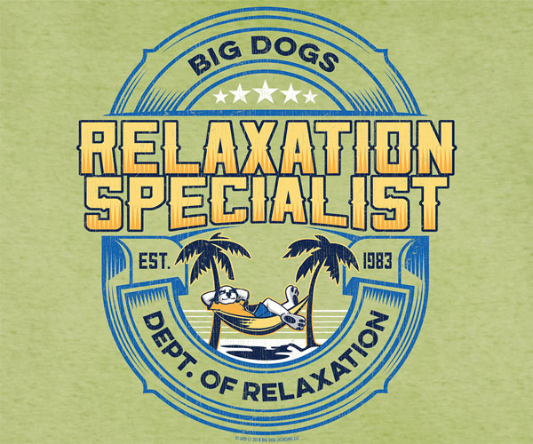 Dept. Of Relaxation Specialist Weathered Wash Tee