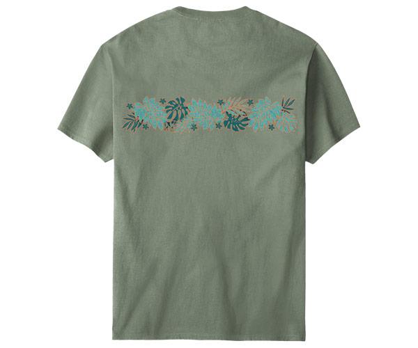 Tropical Bands Garment Wash Crew