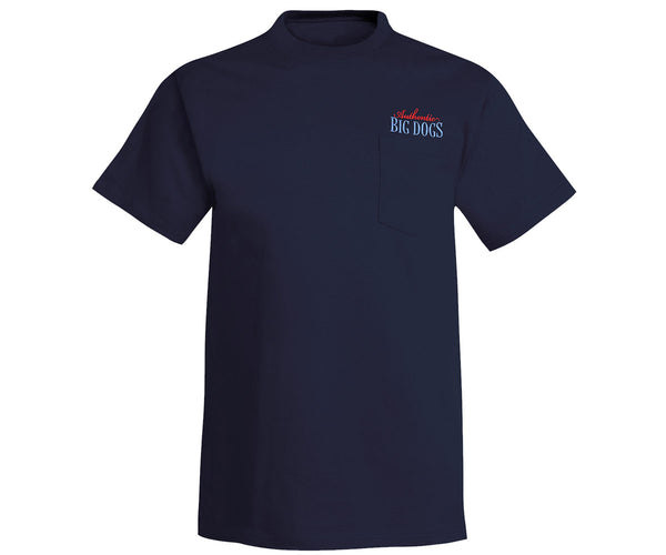 Authentic Big Dogs Embroidered Pocket Tees