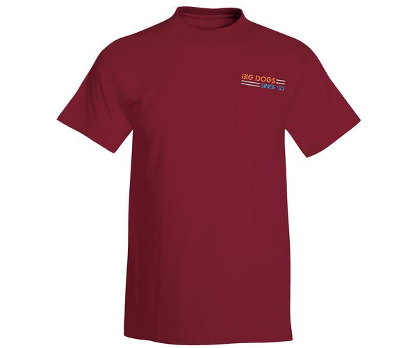 Genuine Big Dogs Embroidered Pocket Tees