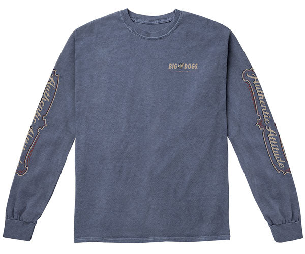 American Traditional Pigment Washed Long Sleeve Tee