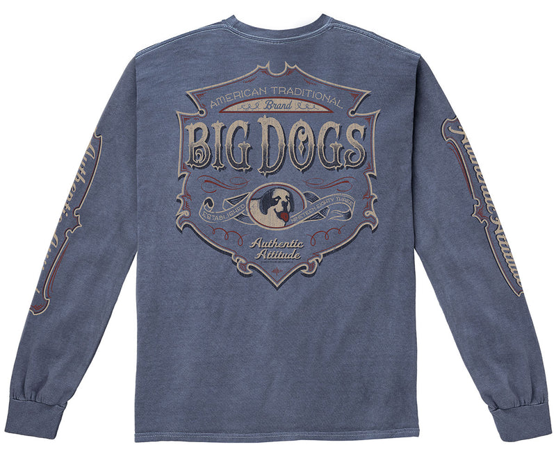 American Traditional Pigment Washed Long Sleeve Tee