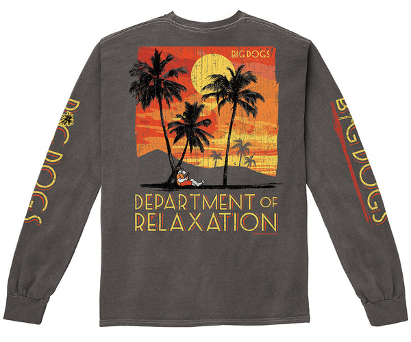 Department of Relaxation Golden Skies Pigment Washed Long Sleeve Tee