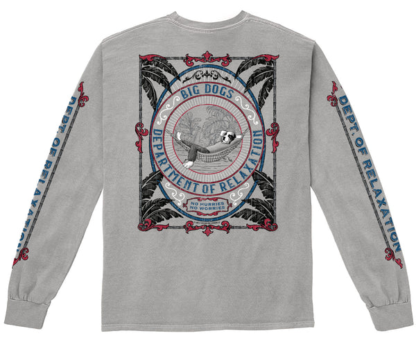 Dept. of Relaxation Tropics Pigment Washed Long Sleeve Tee