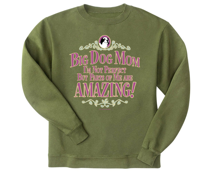 Big Dog Mom Not Perfect Graphic Crew