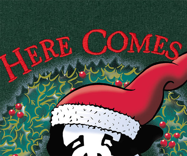 Here Comes Santa Paws Gold Medal Crew