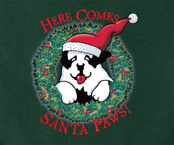 Here Comes Santa Paws Gold Medal Crew