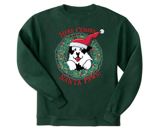 Here Comes Santa Paws Gold Medal Crew
