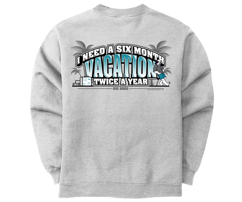 6 Month Vacation Graphic Crew