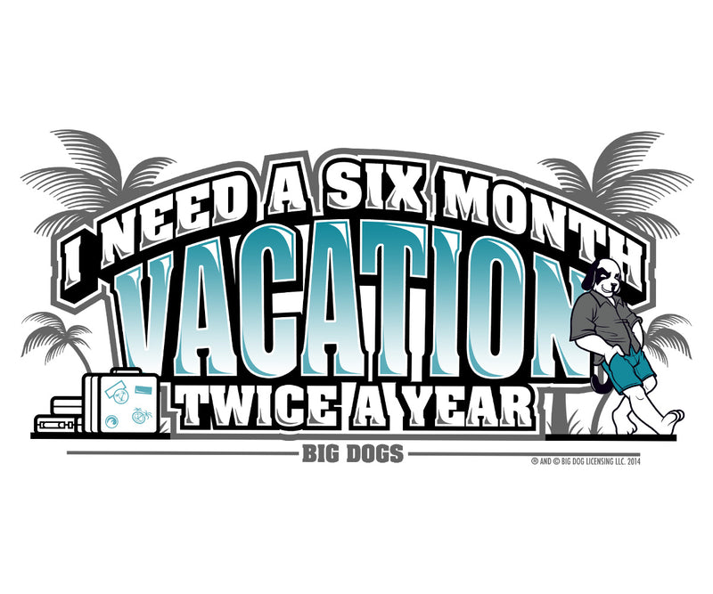 6 Month Vacation Graphic Crew