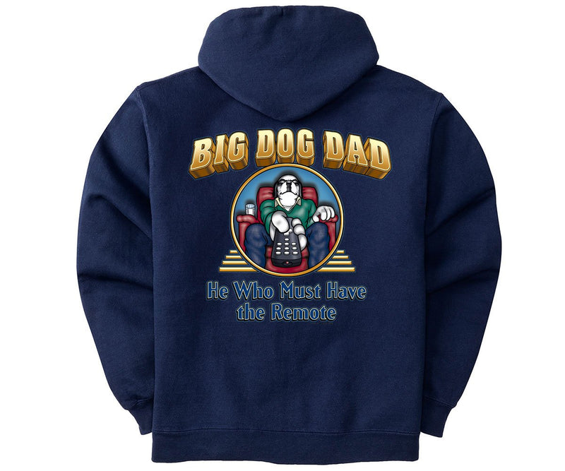 Big Dog Dad Remote Graphic Hoodie