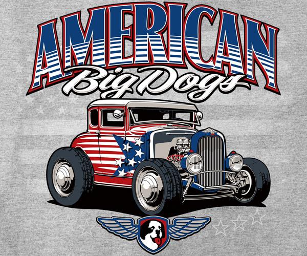All American Hot Rod Graphic Hoodie