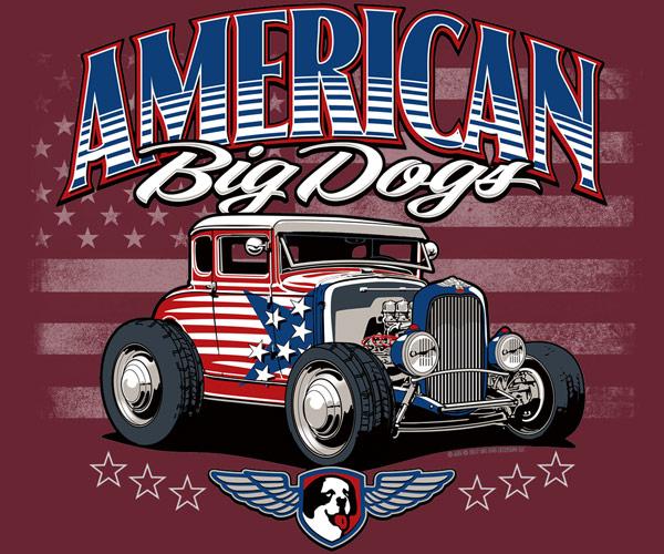 All American Hot Rod Graphic Hoodie