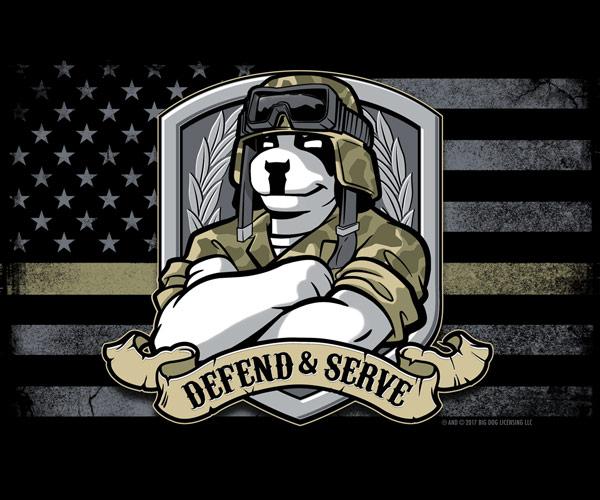 Defend and Serve Graphic Hoodie