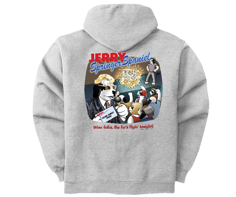 Jerry Springer Spaniel Graphic Hoodie