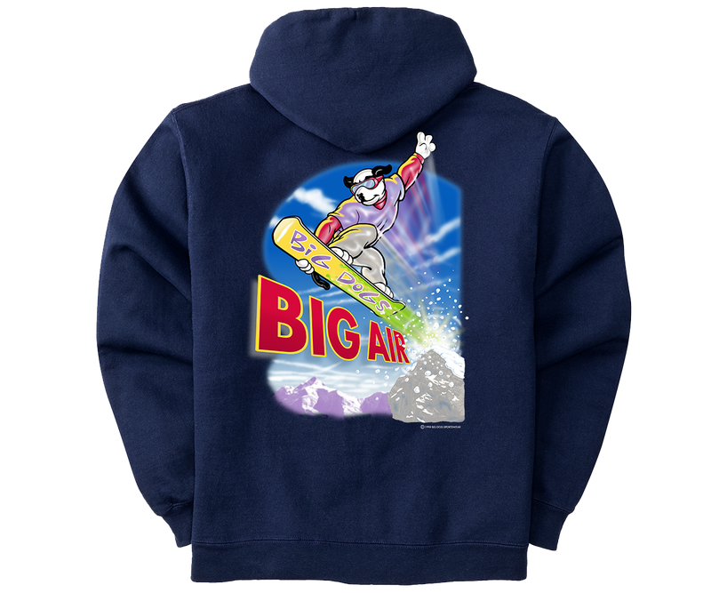 Big Air Snowboarding Graphic Hoodie