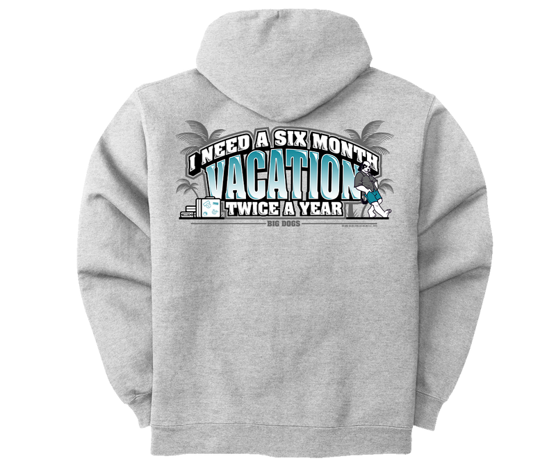 6 Month Vacation Graphic Hoodie