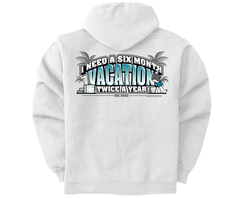 6 Month Vacation Graphic Hoodie
