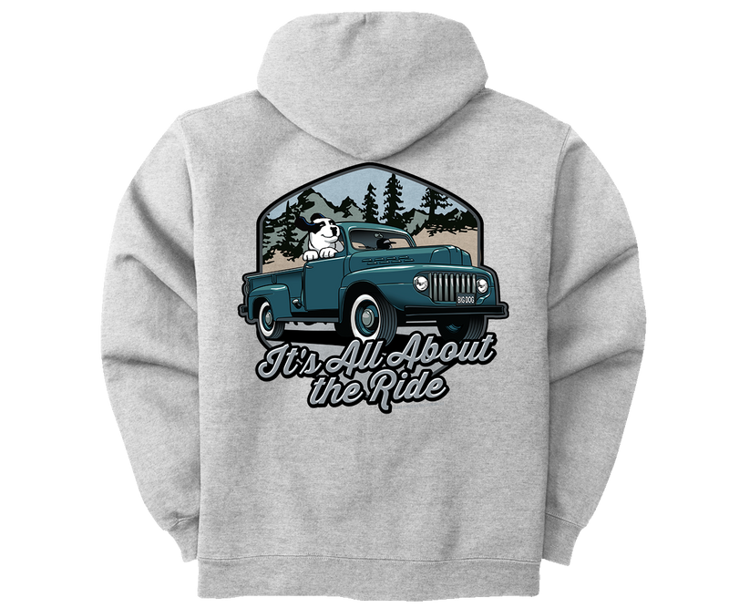 All About the Ride Full Zip Graphic Hoodie