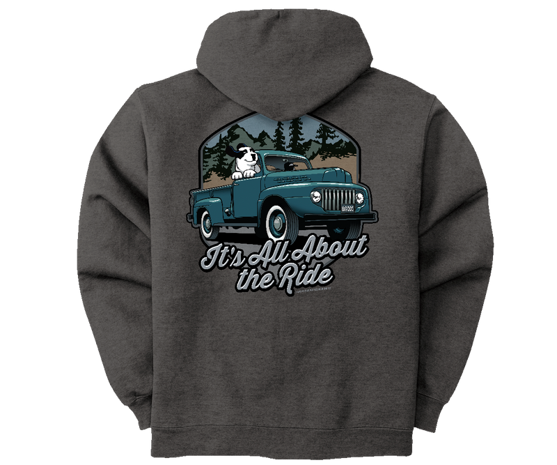 All About the Ride Full Zip Graphic Hoodie