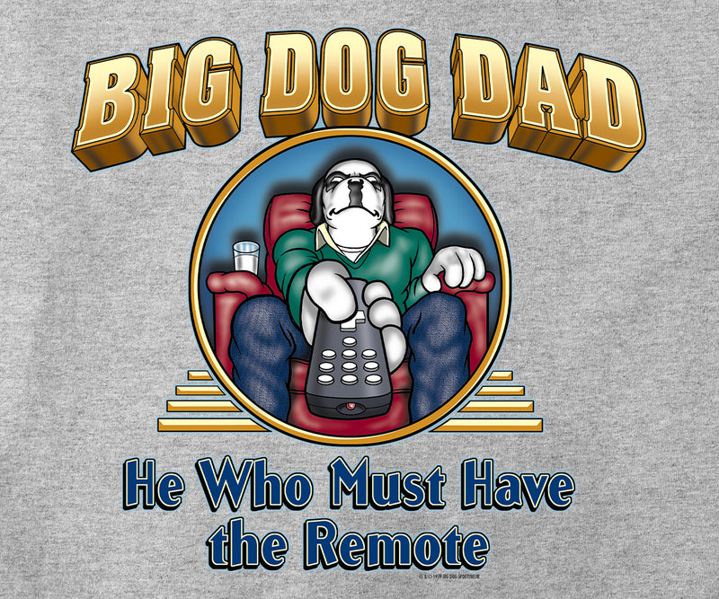 Big Dog Dad Remote Full Zip Graphic Hoodie