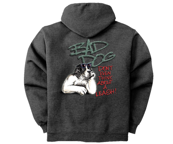 Don't Think About A Leash Full Zip Graphic Hoodie
