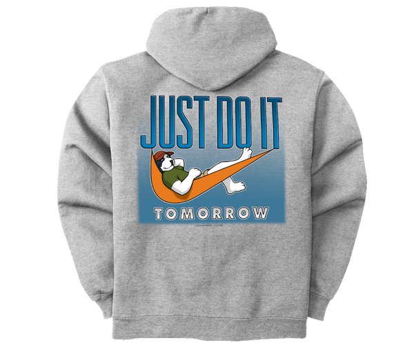 Just Do It Tomorrow Full Zip Graphic Hoodie
