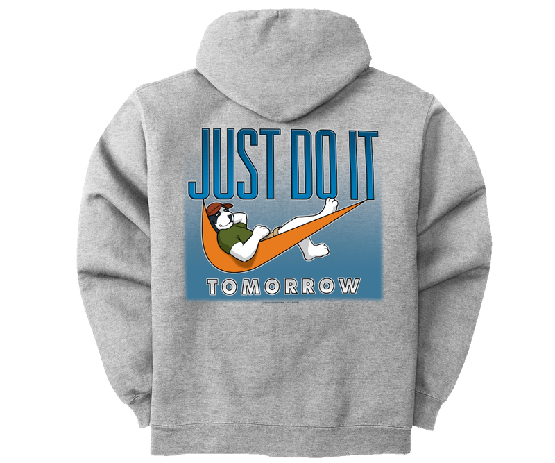 Just Do It Tomorrow Full Zip Graphic Hoodie