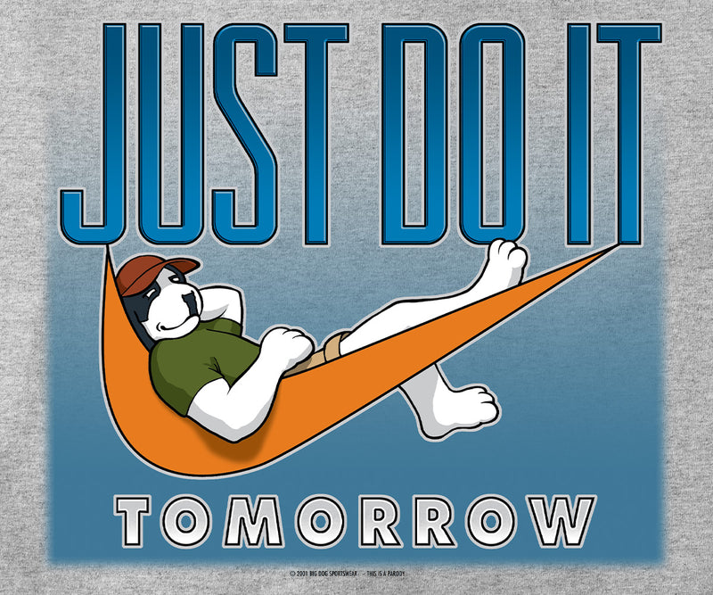 Just Do It Tomorrow Full Zip Graphic Hoodie