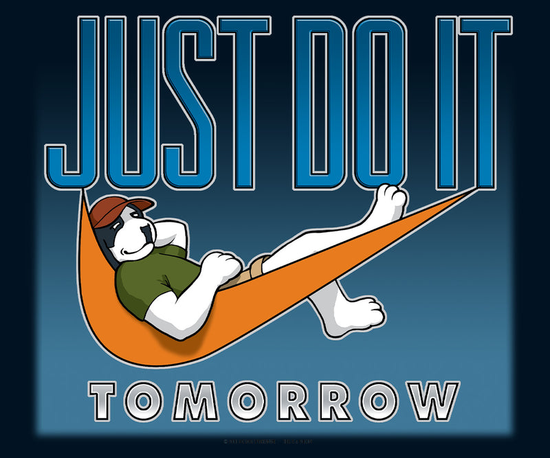 Just Do It Tomorrow Full Zip Graphic Hoodie