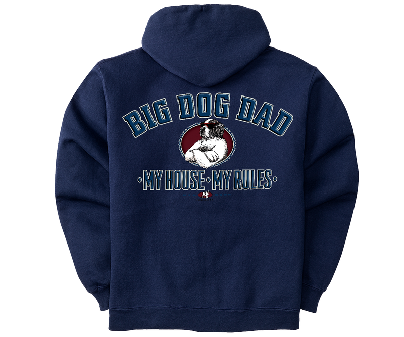 Big Dog Dad Full Zip Graphic Hoodie