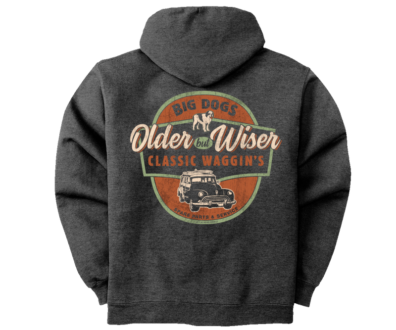 Older But Wiser Full Zip Graphic Hoodie