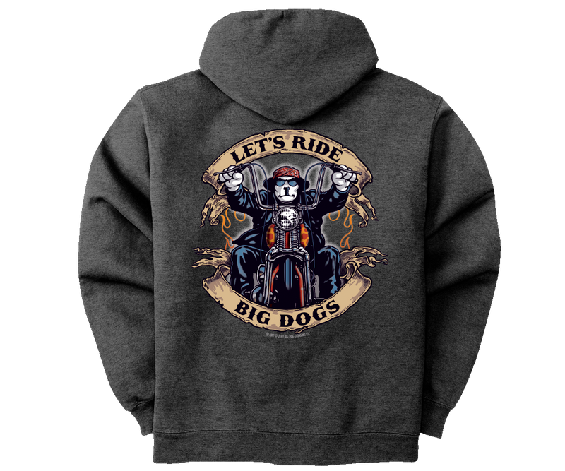 Let's Ride Full Zip Graphic Hoodie