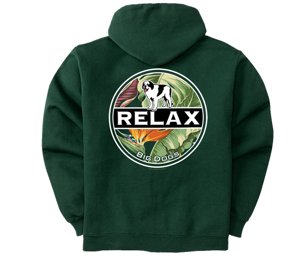 Relax Tropics Full Zip Graphic Hoodie