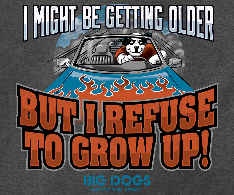Refuse to Grow Up Full Zip Graphic Hoodie