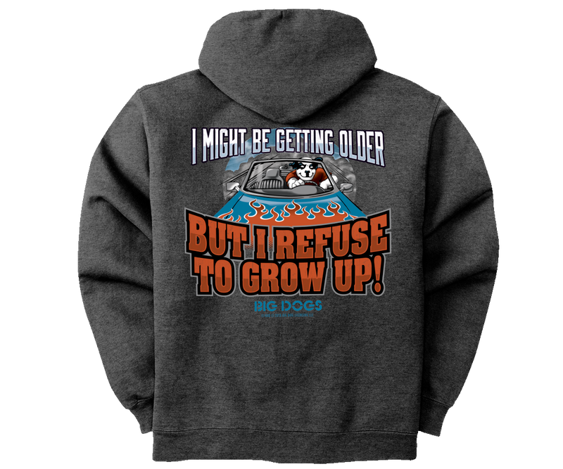 Refuse to Grow Up Full Zip Graphic Hoodie