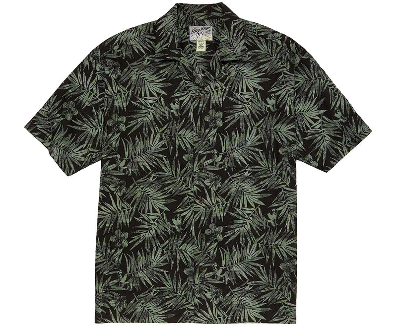 Woodcut Ferns Rayon Shirt